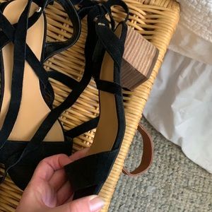 Lace up suede Tommy Hilfiger sandals